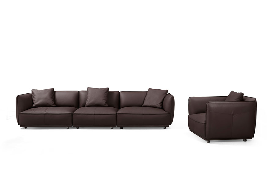 purple leather sofa living room